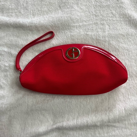Red Giorgio Armani Women's Classic Cosmetic Case - Picture 7 of 7